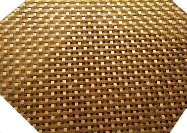 Ячеистая сеть цвета золота архитектурноакустическая, гофрированная апертура сетки 6мм экрана плоской проволоки