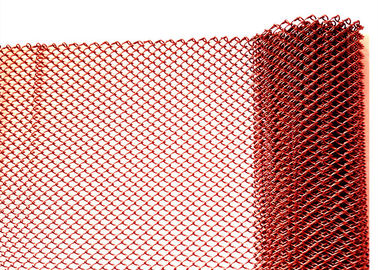 Красочный декоративный драперы сетки металла, алюминиевый занавес сетки звена цепи провода