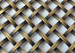 Ячеистая сеть цвета золота архитектурноакустическая, гофрированная апертура сетки 6мм экрана плоской проволоки