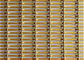 Гофрированная декоративная ячеистая сеть, архитектурноакустическая стальная сетка в цвете золота для офиса