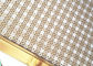 Тип сетка квадратного отверстия украшения Веаве балюстрады поручня с рамкой цвета золота