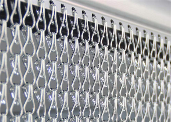 12x24мм Алюминиевые цепные ссылки занавески Серебряный цвет для разделителей помещений