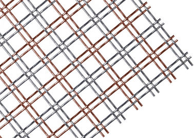 Античная латунная архитектурноакустическая сплетенная ткань сетки металла с плоской проволокой нержавеющей стали