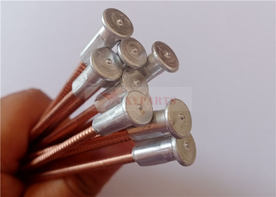 Судостроение M3x90mm Биметалловые Cd штифты с алюминиевой основой Медный покрытие Стальной гвоздь