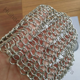 Скребки из кольчужной сетки из нержавеющей стали 7" X 7" для чугунной посуды