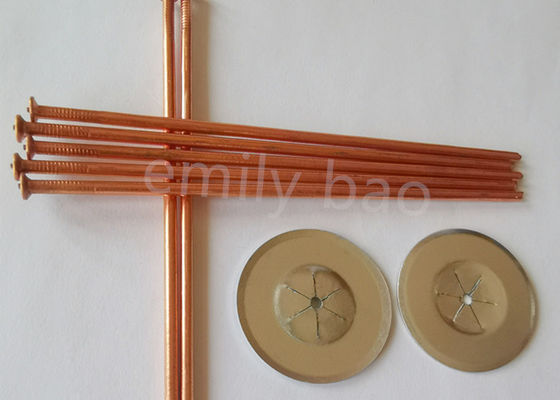 CD Weld Stud-3mm Медно-планированные изоляционные сварные булавки с плоским концом