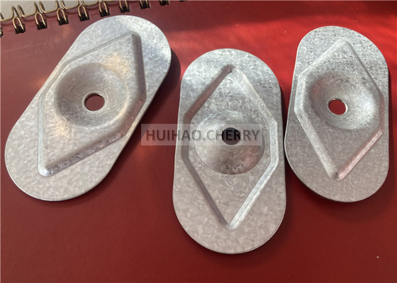 Стальная пластина для крепления изоляции из гальвалюма 82x40 мм для кровельных мембран