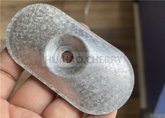 Стальная пластина для крепления изоляции из гальвалюма 82x40 мм для кровельных мембран