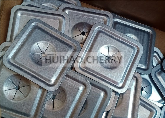 38-мм квадратные самофиксирующиеся шайбы-клипсы для изоляции из оцинкованной стали