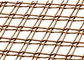 Античная латунная архитектурноакустическая сплетенная ткань сетки металла с плоской проволокой нержавеющей стали