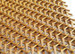 Тангаж обруча цвета 5мм золота сетки волнистой проволки декоративной сплетенный нержавеющей сталью