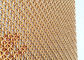 Тангаж обруча цвета 5мм золота сетки волнистой проволки декоративной сплетенный нержавеющей сталью