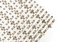 Панели ячеистой сети цвета золота брызг Дубай декоративные используемые для раздела ткани