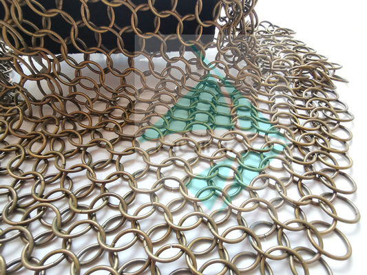 2 мм 20 мм Металлическая кольцевая сетка Перегородка Штора Декорация