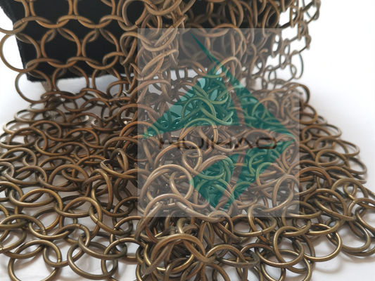 2 мм 20 мм Металлическая кольцевая сетка Перегородка Штора Декорация