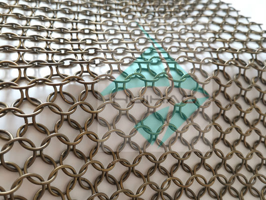 2 мм 20 мм Металлическая кольцевая сетка Перегородка Штора Декорация