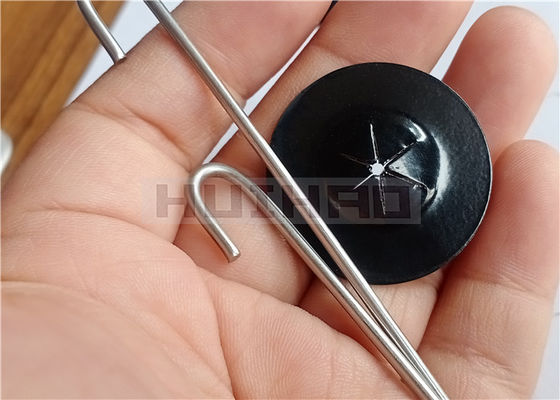 зажимы пружинной шайбы собственной личности 38mm черные покрашенные для того чтобы исправить для ячеистой сет сети скрининга к панелям солнечных батарей