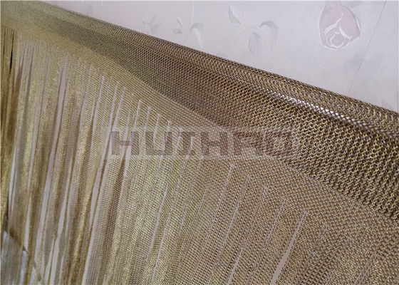 0.53x3.81mm Нержавеющая сталь Металлическая кольцевая сетка Латунь цвет для струнных штор