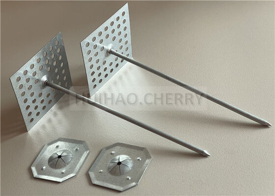 3x125mm Perforated Stick Pins Galvanized Steel Rock Wool Fixing Insulation Nail Fastener