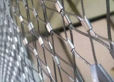 Гибкая сетка веревочки провода нержавеющей стали Ferrule 316 для загородки зоопарка