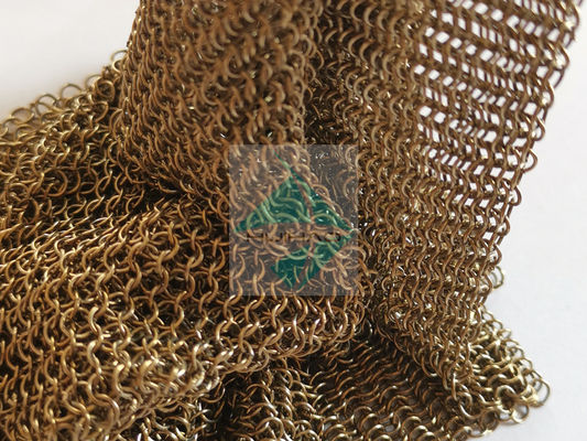 Chainmail соткет тип античный Drapery сетки кольца сетки металла возникновения с металлическим цветом для тени Солнца окна