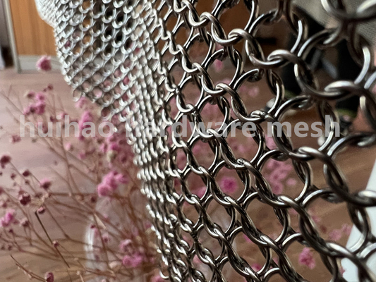 Серебр покрыл сваренную нержавеющую сталь 316 колец занавеса 8mm Chainmail круглую