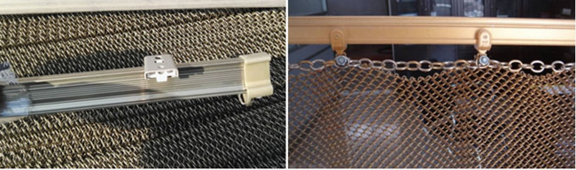 Изготовленный на заказ Драперы сетки металла кольца цепной почты для украшения гостиницы торгового центра
